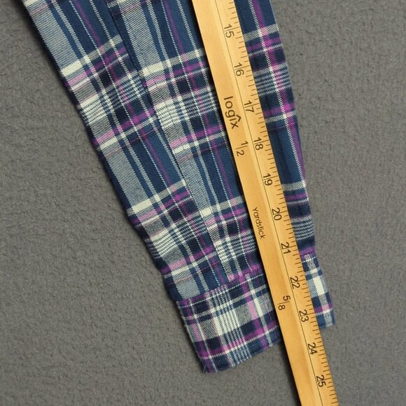 Simms Shirt Women's M Multicolor Plaid Flannel Long Sleeve Button Down Outdoors - Picture 7 of 10